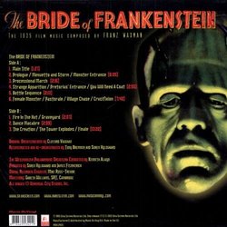 The Bride of Frankenstein Soundtrack (Franz Waxman) - CD Trasero