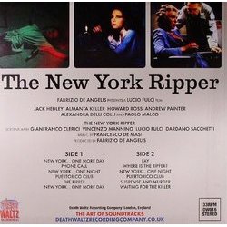New York Ripper Soundtrack (Francesco De Masi) - CD Trasero