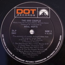 The Odd Couple Soundtrack (Neal Hefti) - cd-cartula