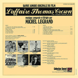 L'Affaire Thomas Crown Soundtrack (Michel Legrand) - CD Trasero