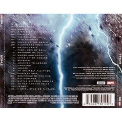 Thor: The Dark World Soundtrack (Brian Tyler) - CD Trasero