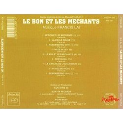 Le Bon et les Mchants Soundtrack (Francis Lai) - CD Trasero