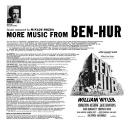 More Music from Ben-Hur Soundtrack (Mikls Rzsa) - CD Trasero