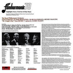 Filmharmonic 70 Soundtrack (Various Artists) - CD Trasero