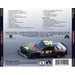 Days of Thunder Soundtrack (David Coverdale, Hans Zimmer) - CD Trasero
