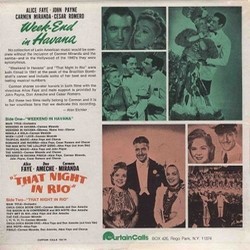 Weekend in Havana / That Night in Rio Soundtrack (Various Artists, Mack Gordon, Harry Warren) - CD Trasero
