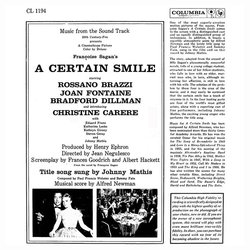 A Certain Smile Soundtrack (Sammy Fain, Alfred Newman) - CD Trasero