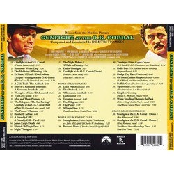 Gunfight at the O.K. Corral Soundtrack (Dimitri Tiomkin) - CD Trasero