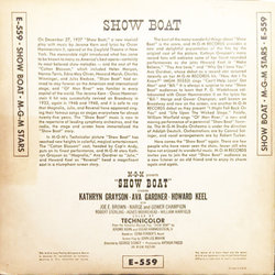 Show Boat Soundtrack (Oscar Hammerstein II, Jerome Kern) - CD Trasero