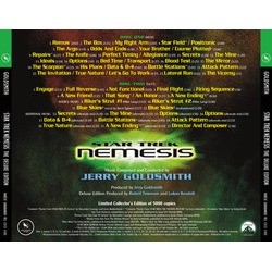 Star Trek: Nemesis Soundtrack (Jerry Goldsmith) - CD Trasero