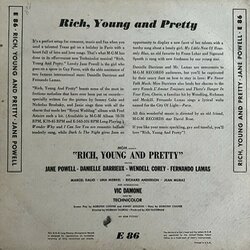 Rich, Young and Pretty Soundtrack (Nicholas Brodszky, Sammy Cahn, Danielle Darrieux, Fernando Lamas, Jane Powell) - CD Trasero