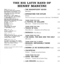 The Big Latin Band of Henry Mancini Soundtrack (Various Artists, Henry Mancini) - cd-cartula