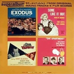Exodus / Some Like it Hot / Odds Against Tomorrow / The Apartment Soundtrack (Adolph Deutsch, Ernest Gold, John Lewis) - Cartula