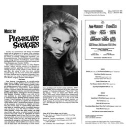 The Pleasure Seekers Soundtrack (Ann-Margret , Sammy Cahn, Lionel Newman, Jimmy Van Heusen) - CD Trasero