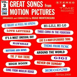 Great Songs from Motion Pictures Vol.3 - 1945-1960 Soundtrack (Various Artists, Hugo Montenegro) - Cartula
