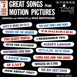 Great Songs from Motion Pictures Vol.2 - 1938-1944 Soundtrack (Various Artists, Hugo Montenegro) - Cartula