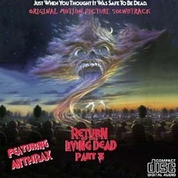 Return of the Living Dead Part II Soundtrack (Various Artists, J. Peter Robinson) - Cartula