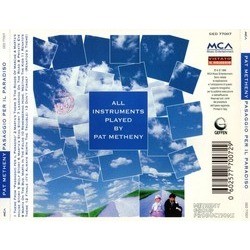 Passaggio per il Paradiso Soundtrack (Pat Metheny) - CD Trasero