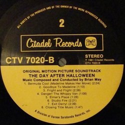 The Day After Halloween Soundtrack (Brian May) - cd-cartula