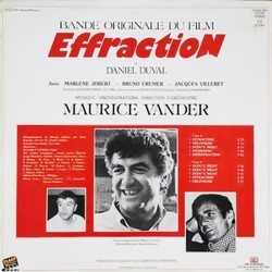 Effraction Soundtrack (Maurice Vander) - CD Trasero