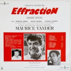 Effraction Soundtrack (Maurice Vander) - cd-cartula