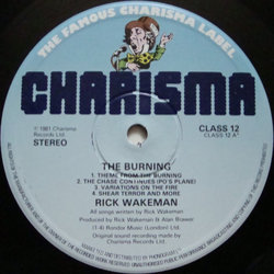 The Burning Soundtrack (Rick Wakeman) - cd-cartula