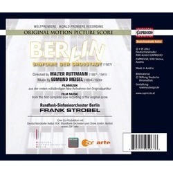Berlin: Die Sinfonie Der Grossstadt Soundtrack (Edmund Meisel) - CD Trasero