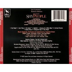 Shy People Soundtrack ( Tangerine Dream) - CD Trasero