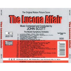 The Lucona Affair Soundtrack (John Scott) - CD Trasero