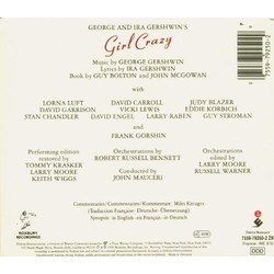 Girl Crazy Soundtrack (George Gershwin, Ira Gershwin) - CD Trasero