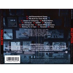 Inception Soundtrack (Hans Zimmer) - CD Trasero