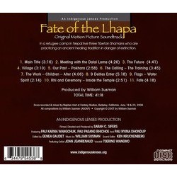 Fate of the Lhapa Soundtrack (William Susman) - CD Trasero