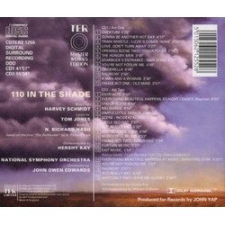 110 In The Shade Soundtrack (Tom Jones, Harvey Schmidt ) - CD Trasero