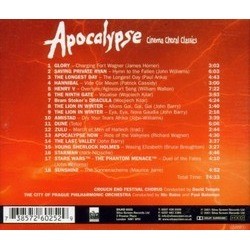 Cinema Choral Classics III: Apocalypse Soundtrack (Various Artists) - CD Trasero