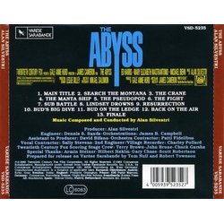 The Abyss Soundtrack (Alan Silvestri) - CD Trasero