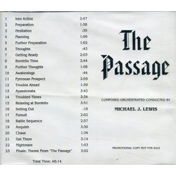 The Passage Soundtrack (Michael J. Lewis) - CD Trasero