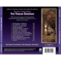 The Twelve Choruses: Ben-Hur / King of Kings Soundtrack (Mikls Rzsa) - CD Trasero
