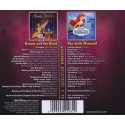 Beauty and the Beast / The Little Mermaid Soundtrack (Various Artists, Alan Menken) - CD Trasero