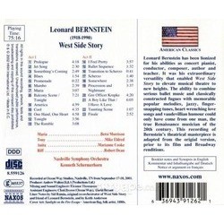 West Side Story: The Original Score Soundtrack (Leonard Bernstein) - CD Trasero