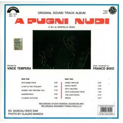 A Pugni Nudi Soundtrack (Franco Bixio) - CD Trasero