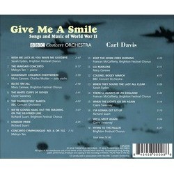 Give Me A Smile : Songs And Music From World War 2 Soundtrack (Various Artists, Carl Davis) - CD Trasero