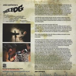 The Fog Soundtrack (John Carpenter) - CD Trasero