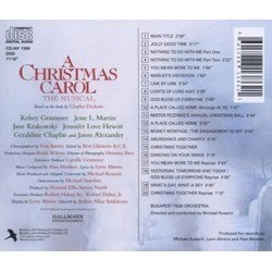 A Christmas Carol: The Musical Soundtrack (Lynn Ahrens, Alan Menken) - CD Trasero