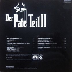 Der Pate: Teil II Soundtrack (Carmine Coppola, Nino Rota) - CD Trasero