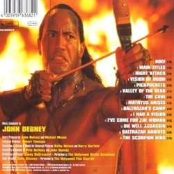 The Scorpion King Soundtrack (John Debney) - CD Trasero