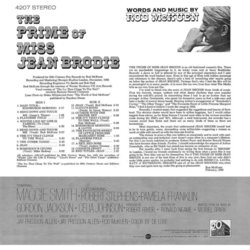 The Prime of Miss Jean Brodie Soundtrack (Various Artists, Rod McKuen, Rod McKuen) - CD Trasero
