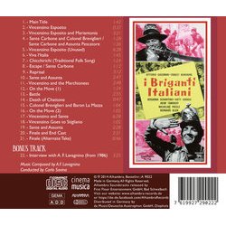 I Briganti Italiani Soundtrack (Angelo Francesco Lavagnino) - CD Trasero