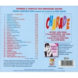 Charade - 50th Anniversary Edition Soundtrack (Henry Mancini) - CD Trasero