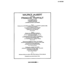 Maurice Jaubert revisit par Franois Truffaut Soundtrack (Maurice Jaubert) - CD Trasero