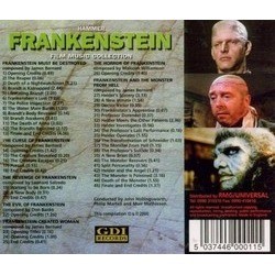 The Frankenstein Film Music Collection Soundtrack (Don Banks, James Bernard, Leonard Salzedo, Malcolm Williamson) - CD Trasero